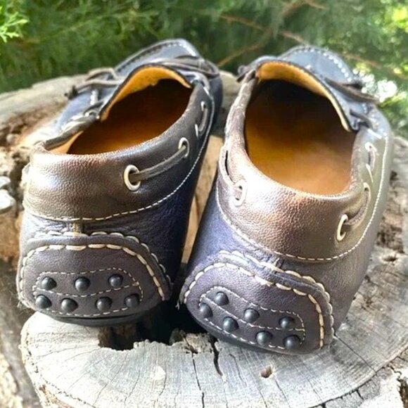 Ecco leather loafers, driving shoes, moccasins, boat shoes. EU41 = US10 - Picture 4 of 7